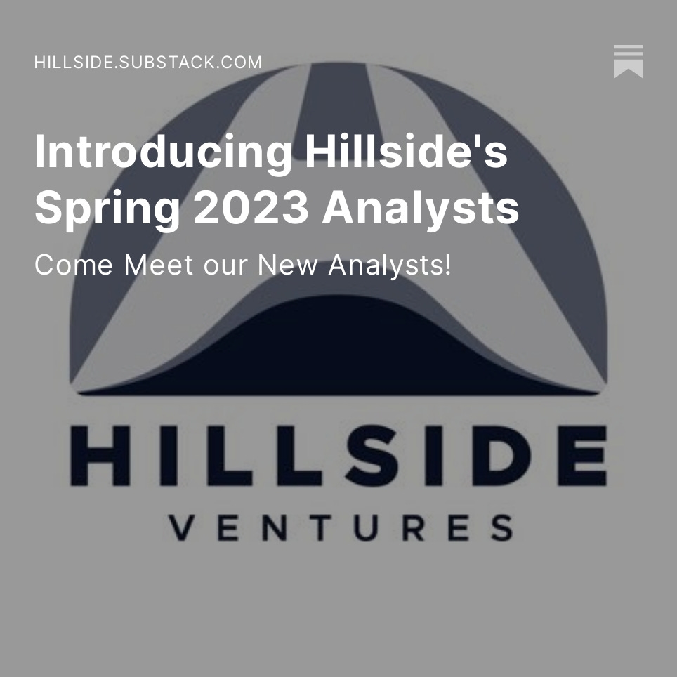 Hillside Ventures  UConn's Student-Run Venture Fund