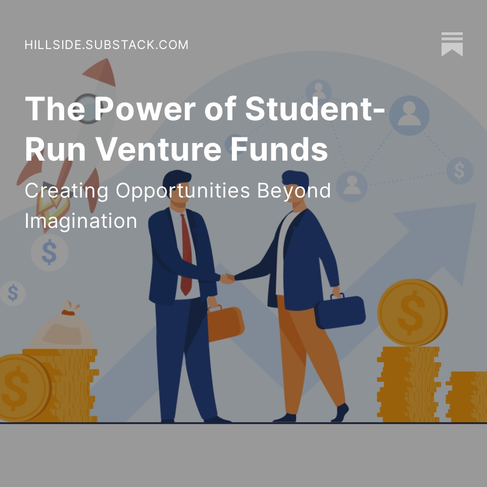 Hillside Ventures  UConn's Student-Run Venture Fund
